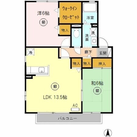 畦野駅 徒歩11分 1階の物件間取画像